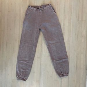 Los Angeles Apparel Pigment Dye Heavy Fleece Sweatpant in Patchouli